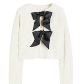 Tie-Front Sparkling Jacket